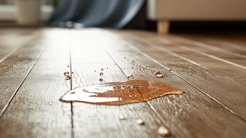 spuchnięte panele podłogowe